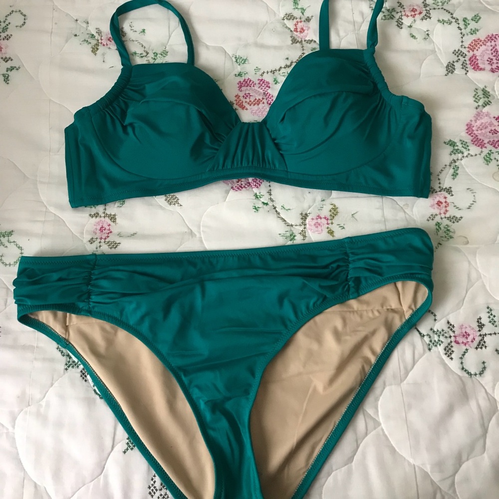 J CREW TWO PIECE BATHING SUIT-NWOT